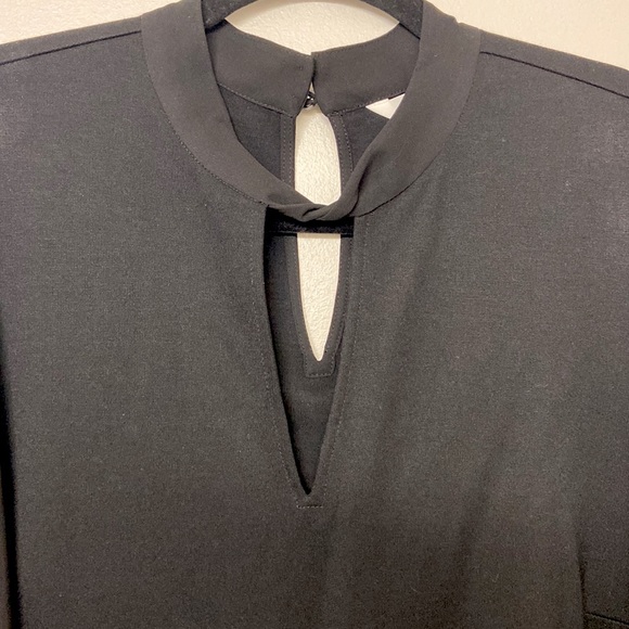 NWT black dress blouse with sheer sleeves - Picture 6 of 9